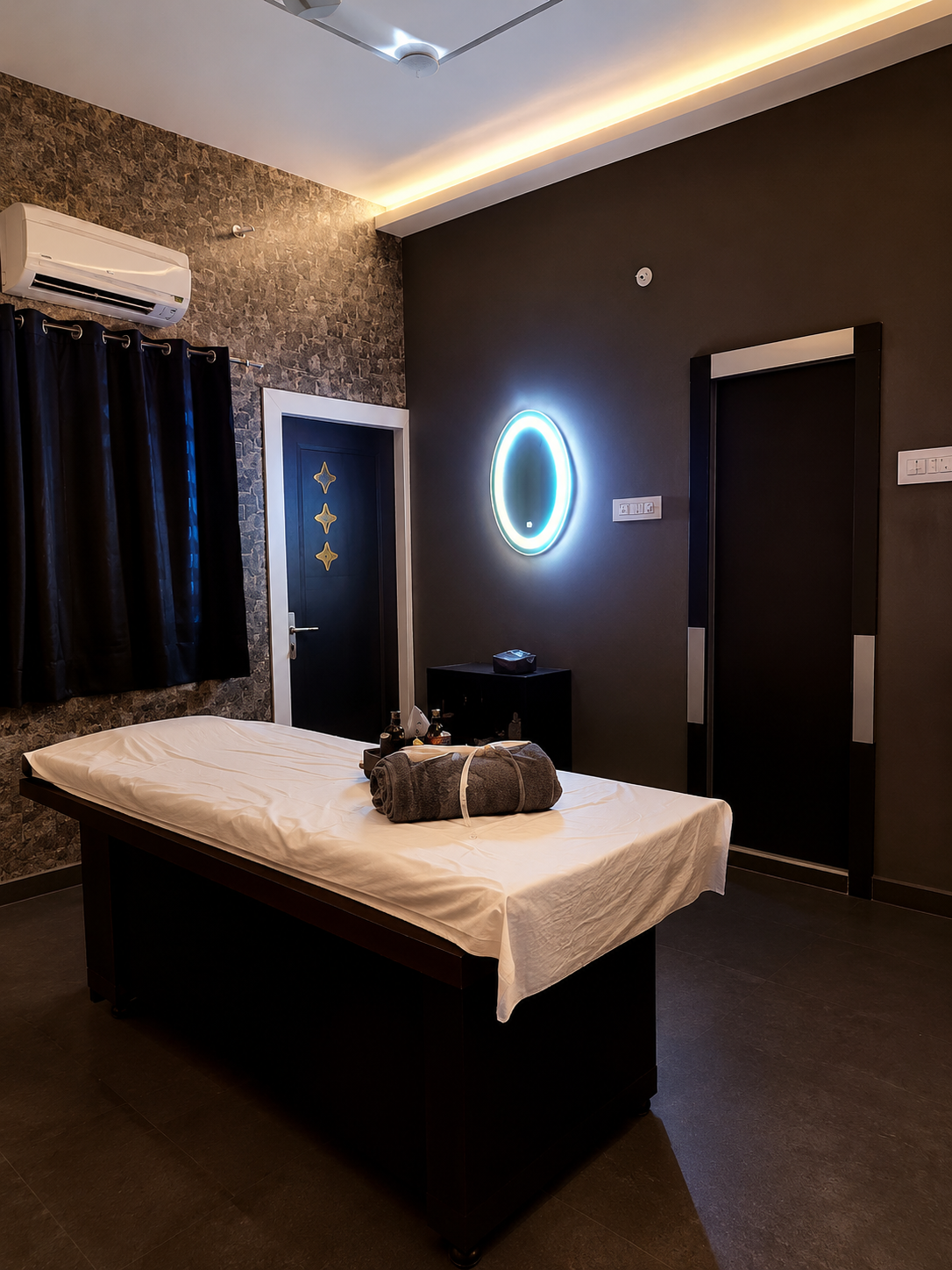 Guest seating area at Ayora Wellness Spa